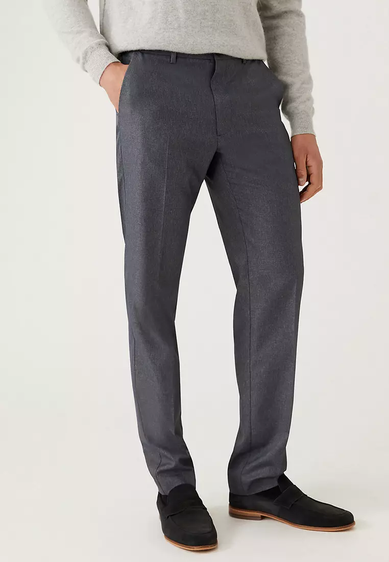 Jual Marks & Spencer Regular Fit Crease Resist Trousers Original 2024 ...