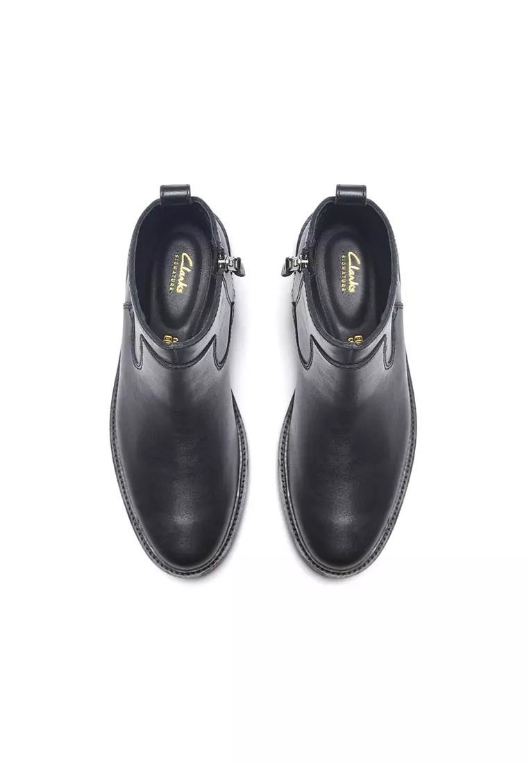 Mens Clarkdale Boots - Black Leather