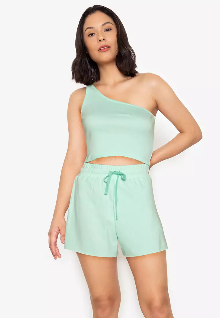 Urban Outfitters + Ava Mint Lace & Satin Corset Top