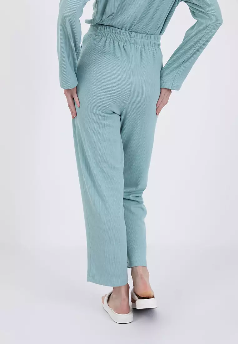 Sofia Megia Knit Pants Green