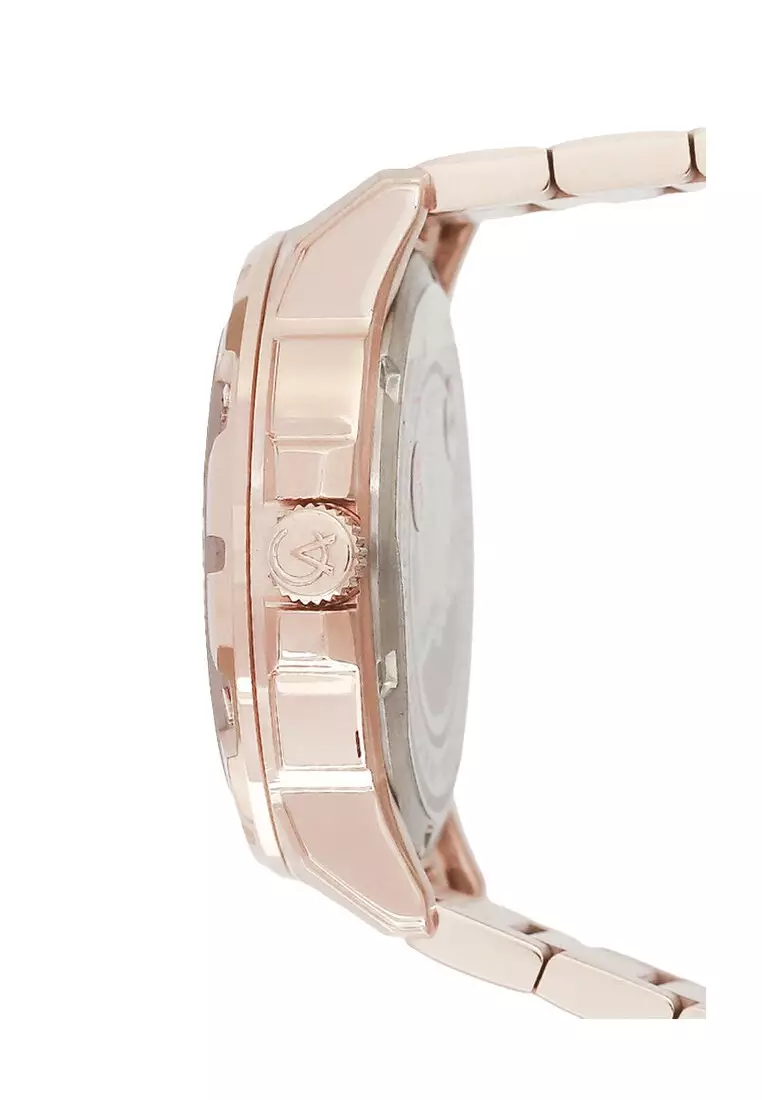 Alexandre Christie Jam Tangan Wanita - Light Pink Rosegold - Stainless Steel - 6609 BFBRGLN