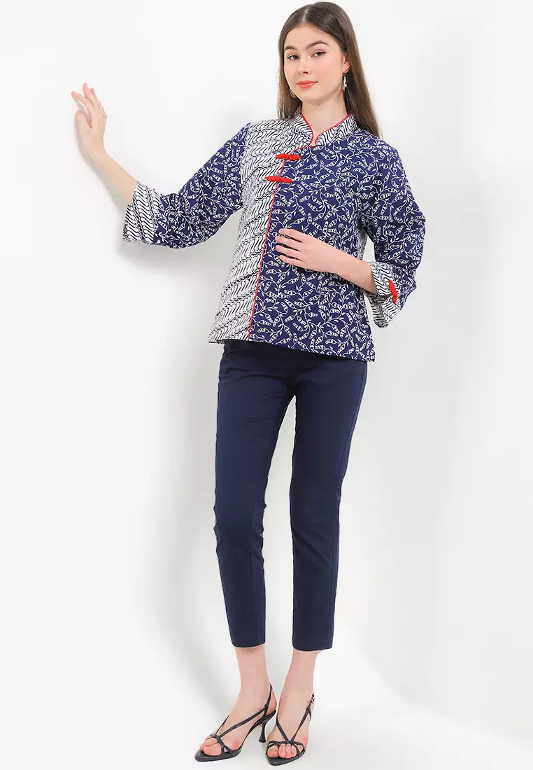 Lorina Mix Blouse Batik
