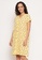 Clovia yellow Clovia Owl Print Button Me Up Short Nightdress in Yellow - 100% Cotton 811BEAAC9BE48FGS_3