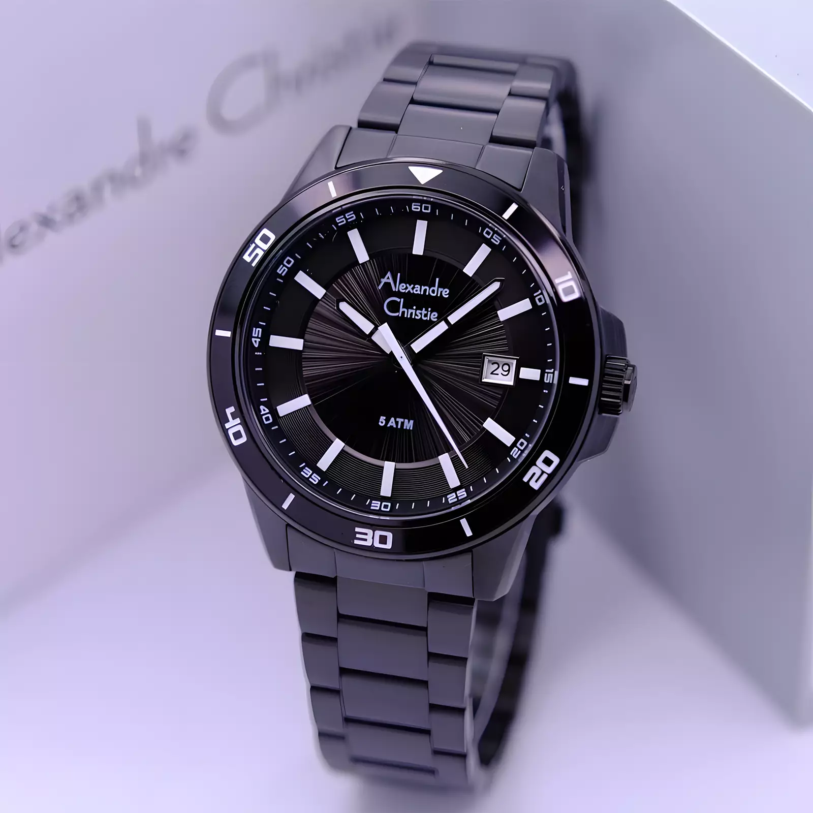 Jam Tangan Analog Pria - Sport Series - IP Black - Stainless Steel - 6685 MDBIPBA