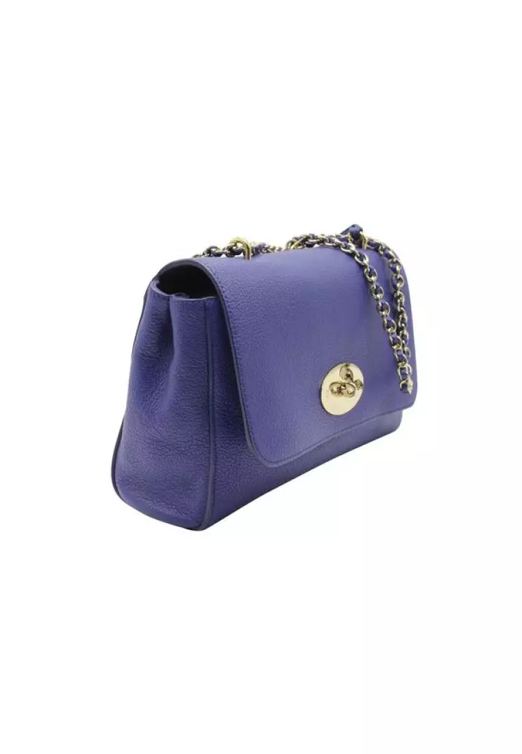Buy MULBERRY Pre Loved MULBERRY Electric Blue Lily Shoulder Bag