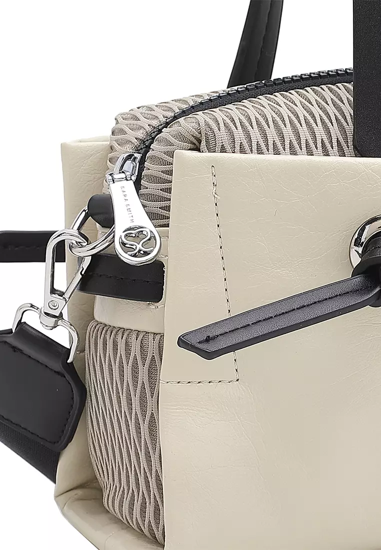 Women's Top Handle Bag / Sling Bag / Crossbody Bag - Beige