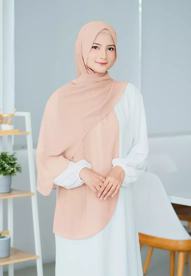 HIJAB INSTAN SAFFA - LIGHT PEACH