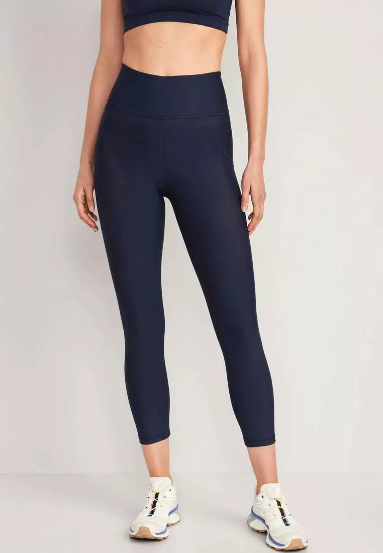 Buy Old Navy High-Waisted PowerSoft Side-Pocket Crop Leggings 2024