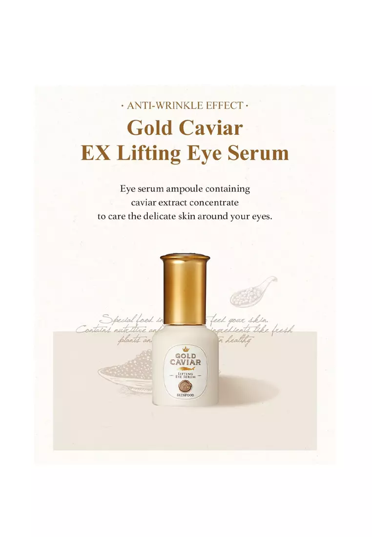 SKINFOOD - Gold Caviar Ex Lifting Eye Serum