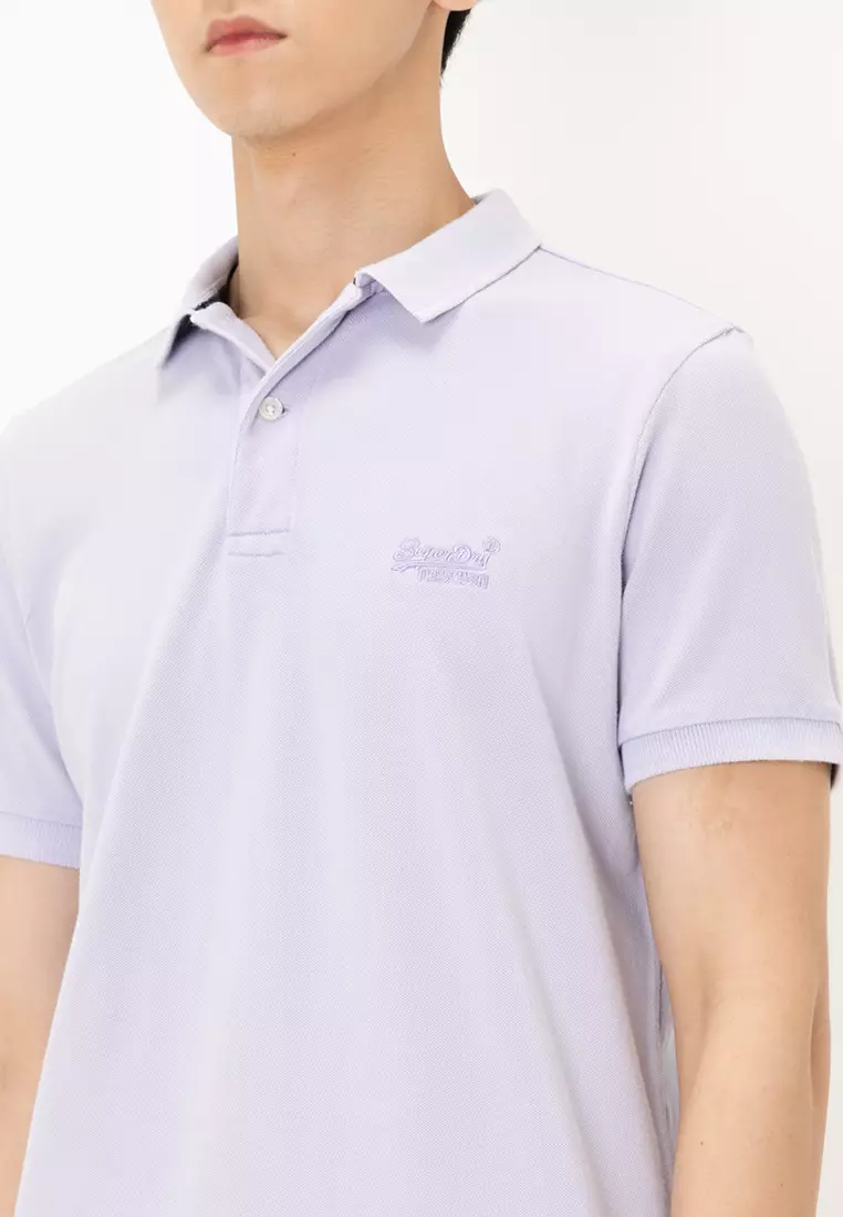 Vintage destroyed pique polo shirt online
