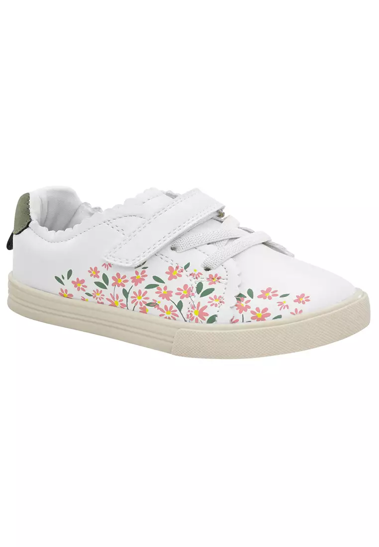OshKosh Toddler Girl Pull On Floral Sneakers