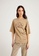 SISLEY brown "Eco Couture" T-shirt with Print 9A062AA4B7BB6EGS_1