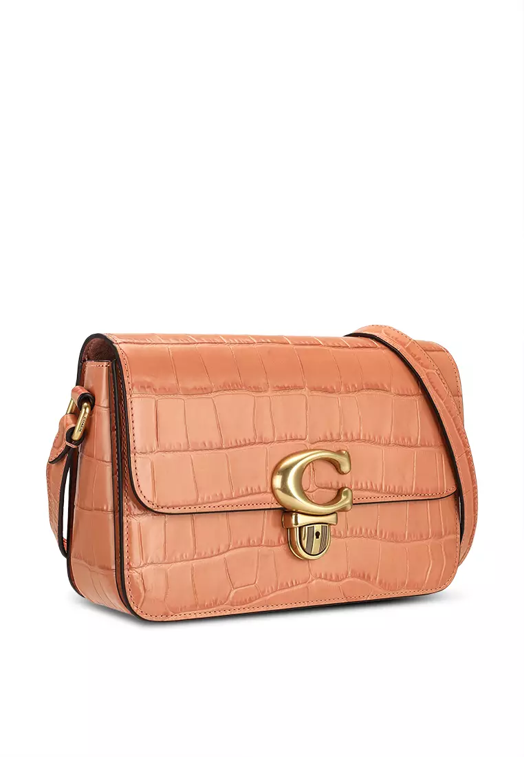 Buy Coach Embossed Croc Studio Shoulder Bag hz 2024 Online