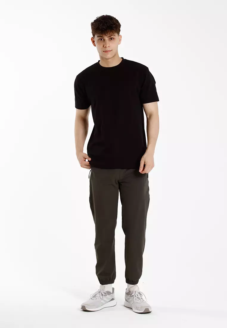 Forest Stretchable Slim Fit Tracksuit Men Track Pants Unisex Track Bottom | Seluar Track Lelaki - 10787-03Dkgrey