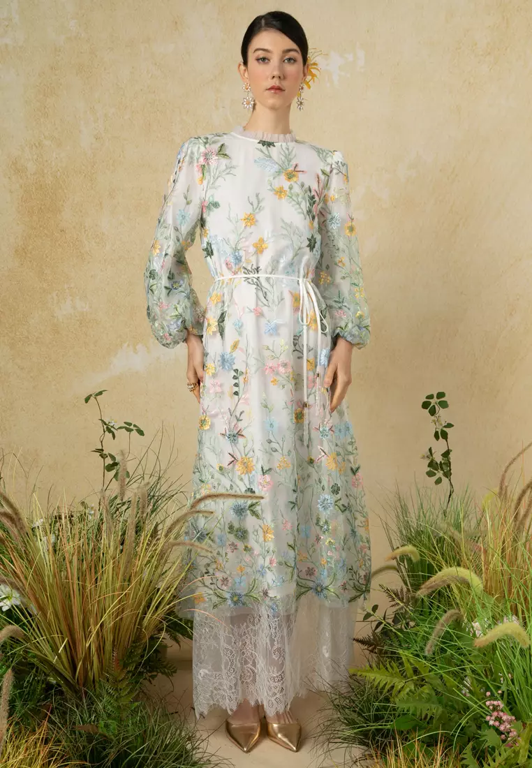 Flora Lace Flare Dress