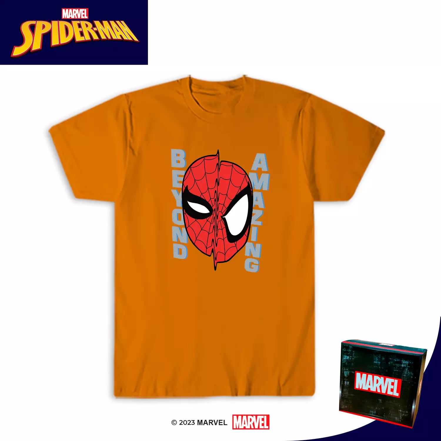 T-shirt The Amazing Spider-Man Marvel - Taille Small, Gris, Occasion Très Bon état