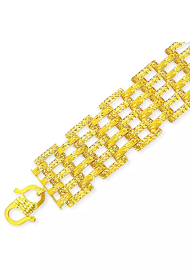 Mens 9k cheap gold bracelet