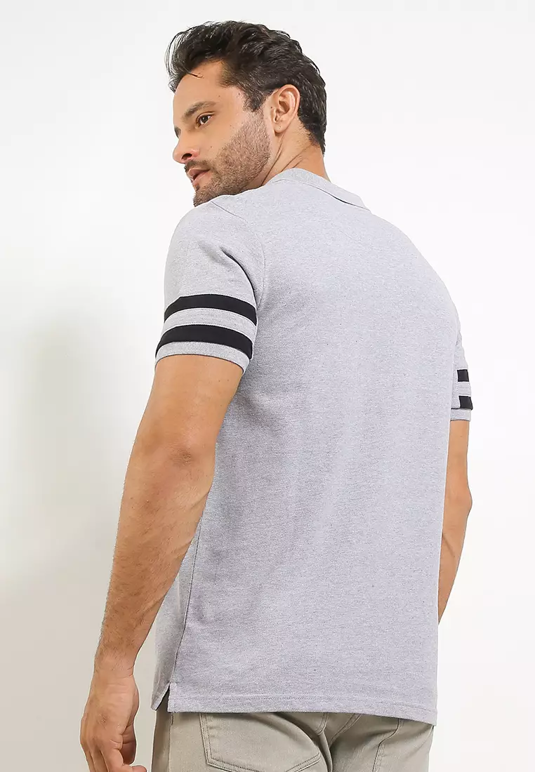 Dare Stripe Logo Polo Shirt