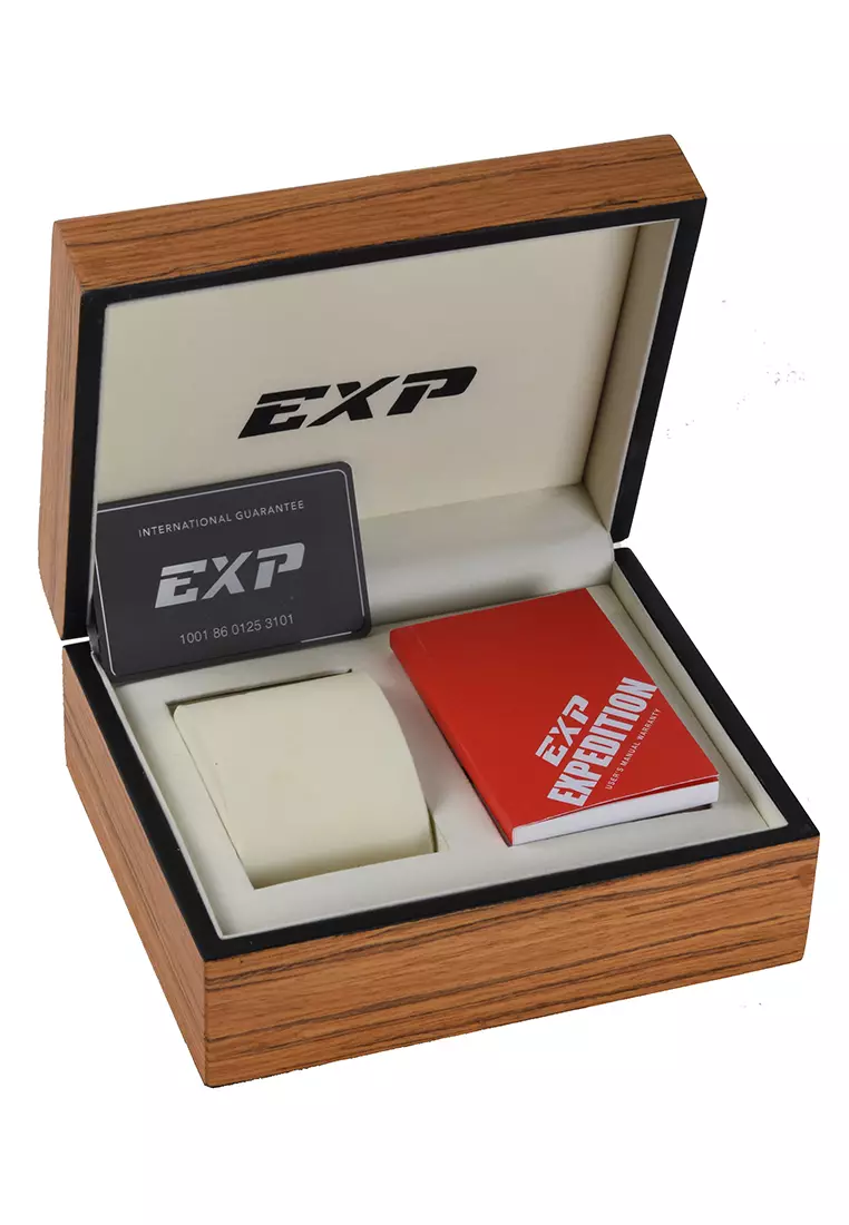 Expedition - Jam Tangan Pria - Silver Blue - Canvas Strap - 6819 MANTBBU