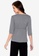DEITY grey Wendy Quarter Sleeves Peplum Top 7F301AA77F5721GS_2