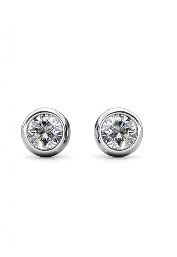 Her Jewellery white Birth Stone Moon Earring April Diamond WG - Anting Crystal Swarovski by Her Jewellery F4D69ACB27ED4BGS_1