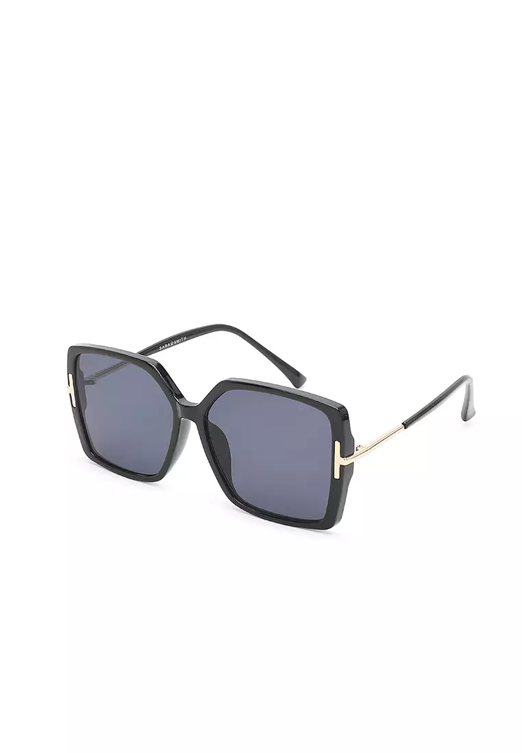 Unisex Fashion Sunglasses - Glossy Black / Grey