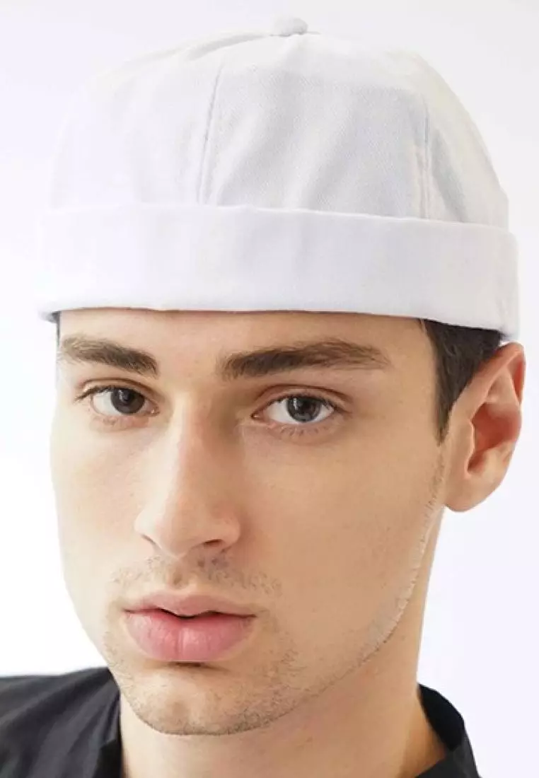 Houseofcuff Peci Beanie Polos Mioki Hat Kopiah Hijrah Muslim Putih