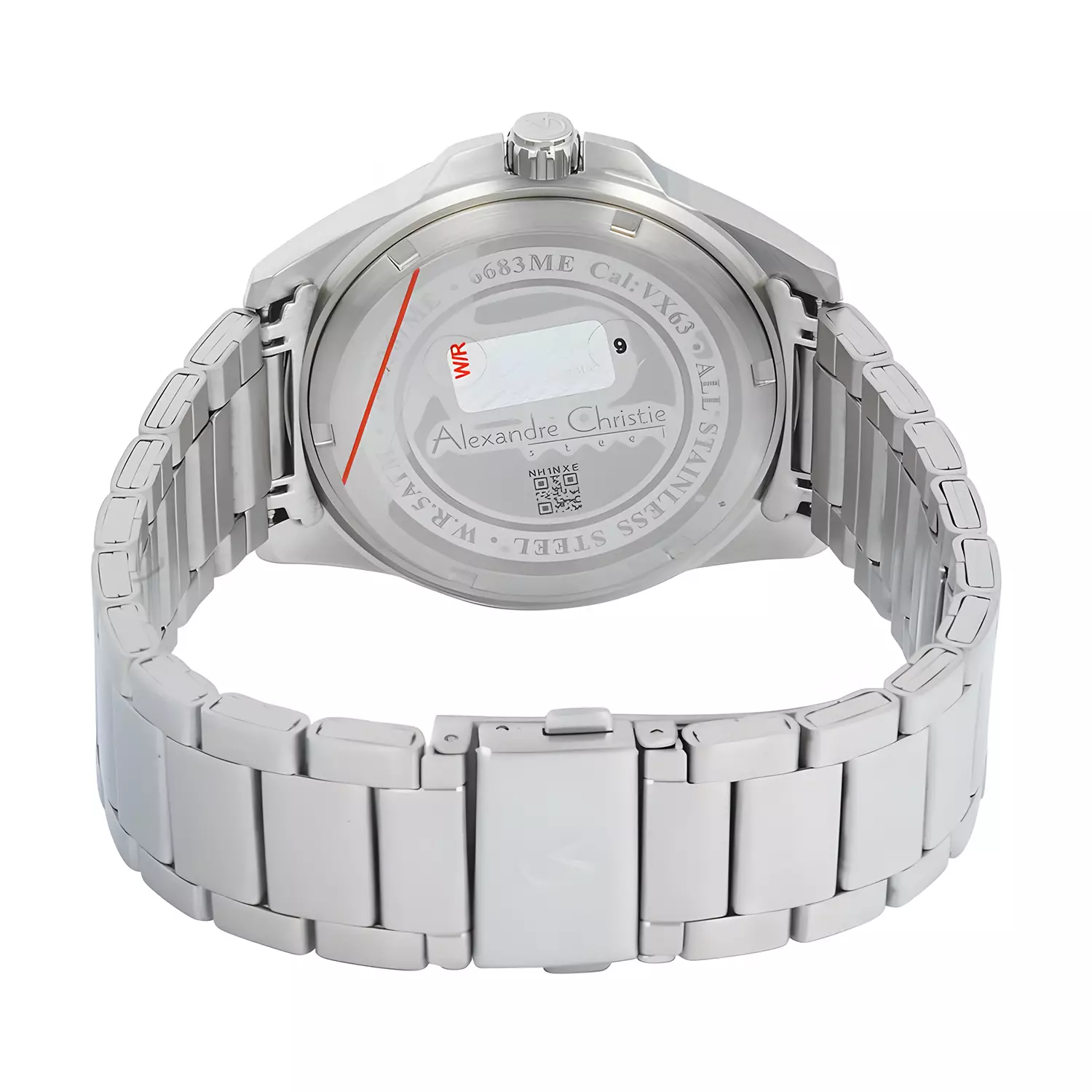 Jam Tangan Analog Pria - Two Tone Silver Stainless Steel - 6683 MEBTBSL