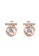 Her Jewellery gold Tangent Earrings (Rose Gold) - Made with premium grade crystals from Austria D85A6AC2386BBAGS_3