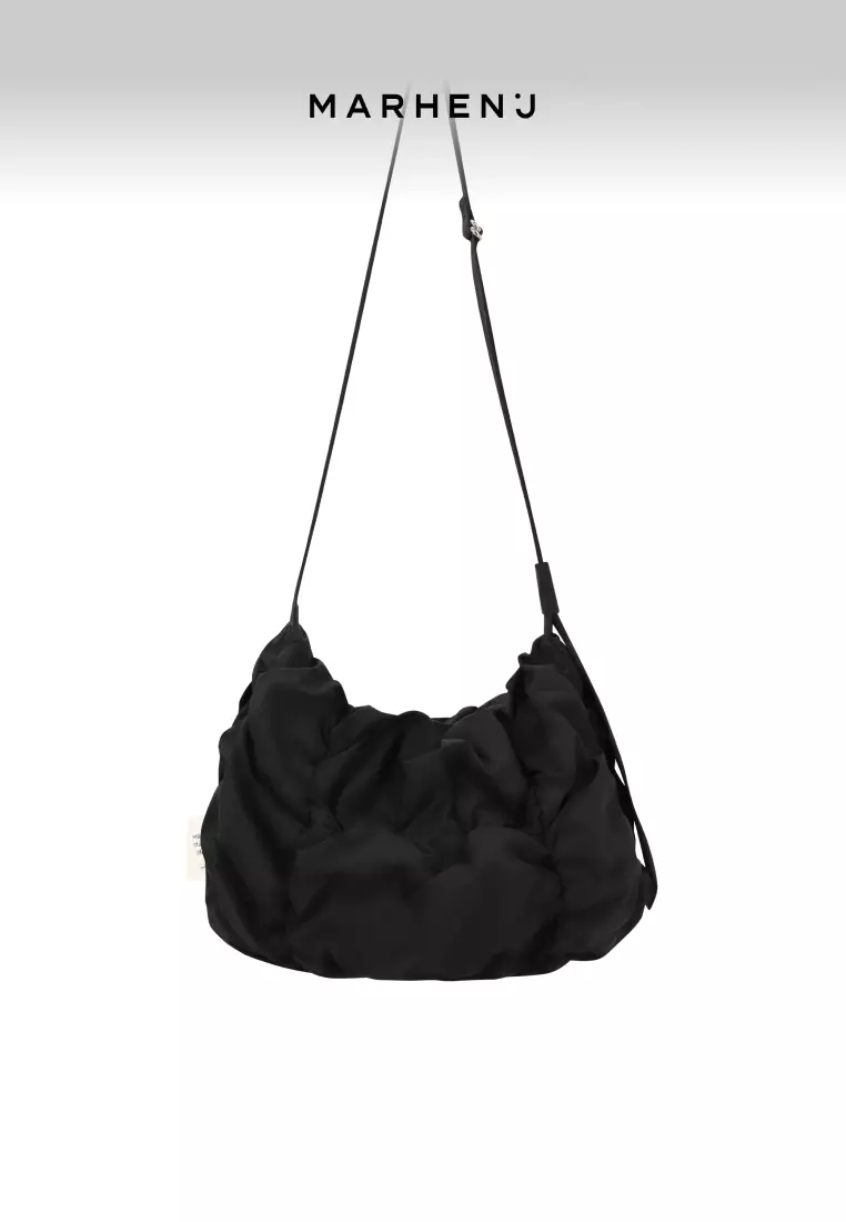 POPCORN SWING Nylon Crossbody Bag Black