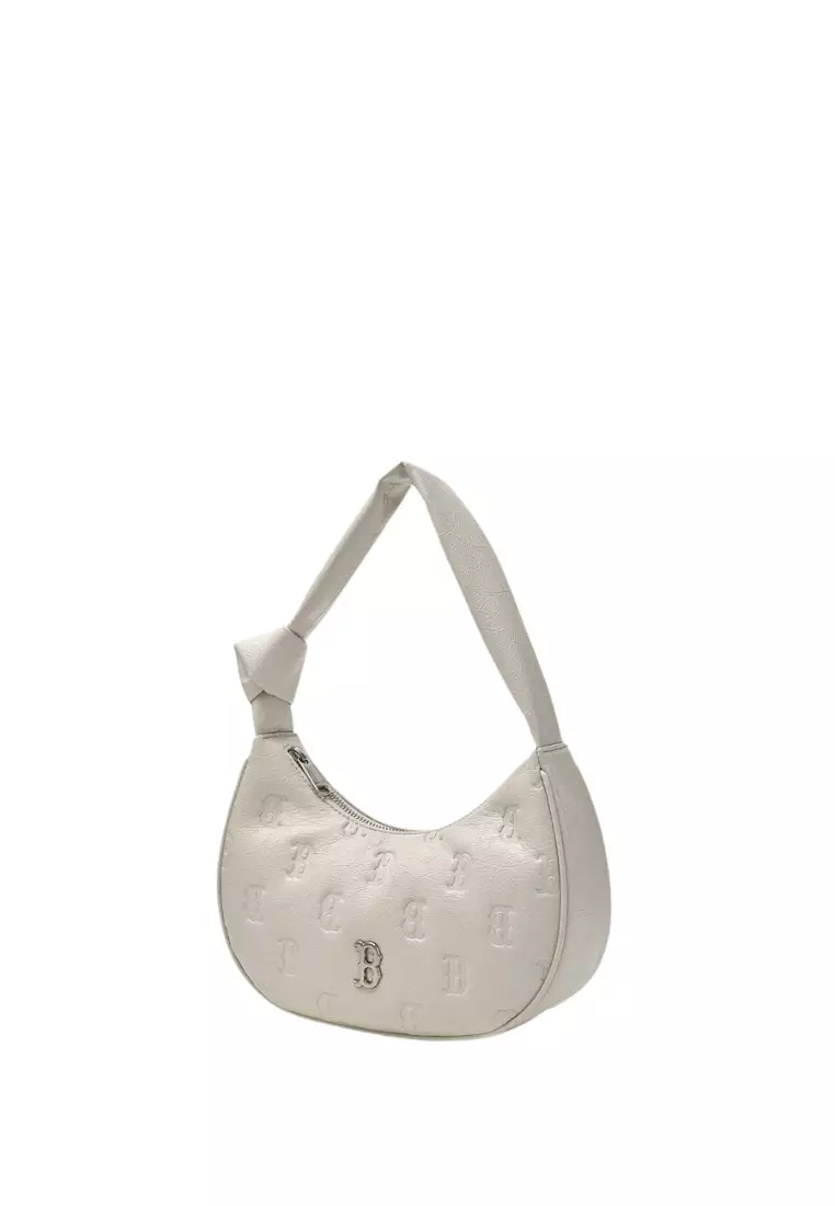 Jual MLB Korea Classic Monogram Crack Embo Hobo Bag - Boston