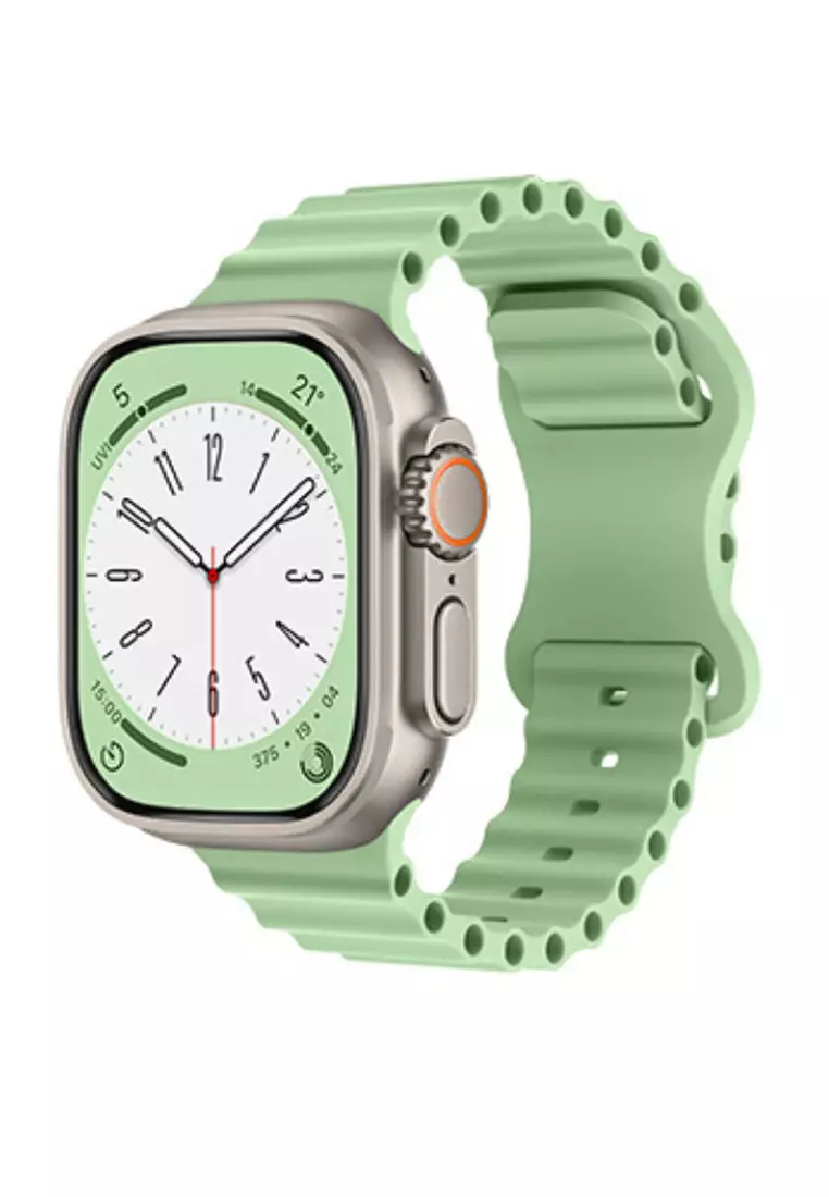 Buy Kings Collection Pistachio Color Silicone Apple Watch Band