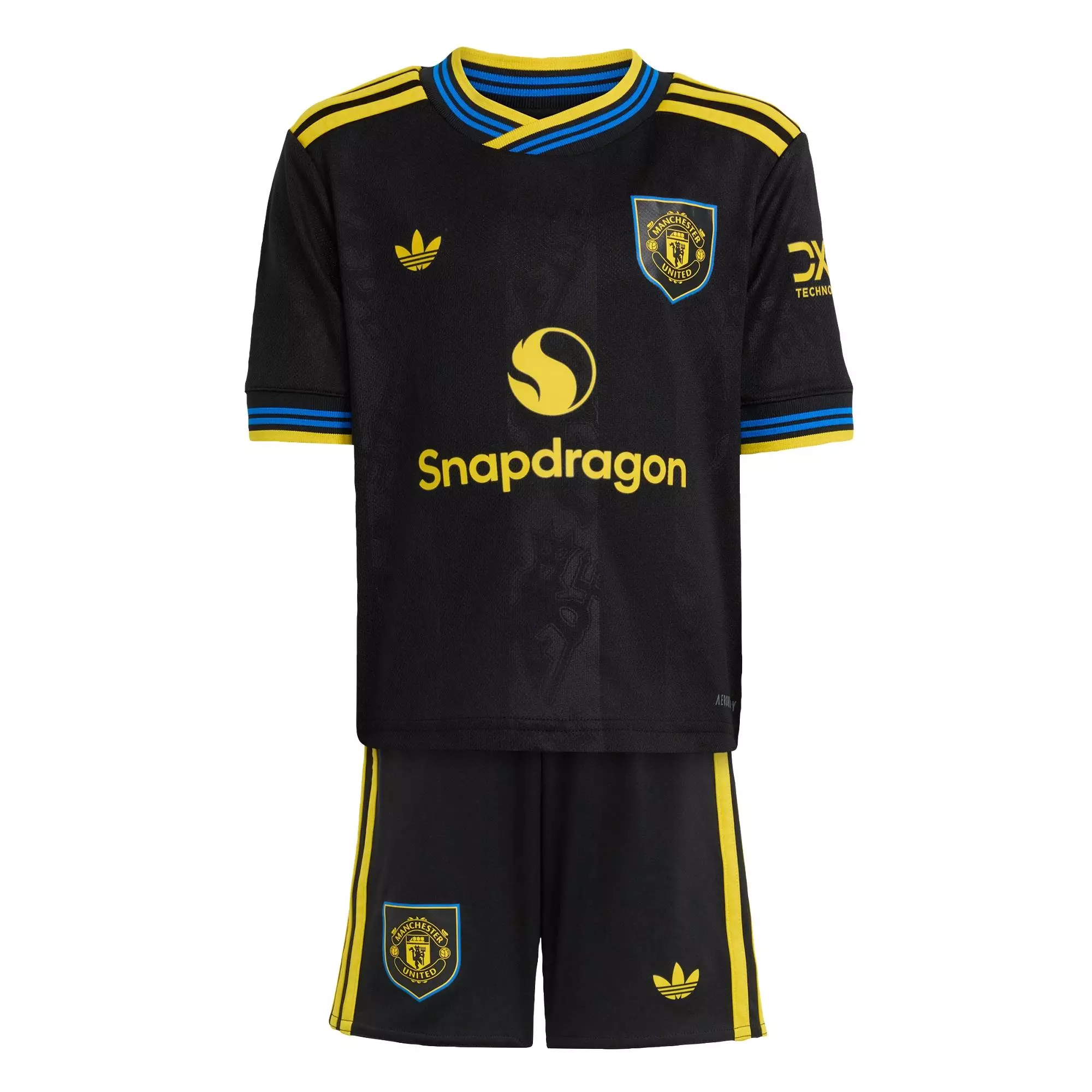 Football Manchester United 25/26 Third Mini Kit Kids Unisex Black KD4229