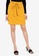 ZALORA BASICS yellow Basic Tie Front Mini Skirt 1DCFDAABB7D63CGS_1