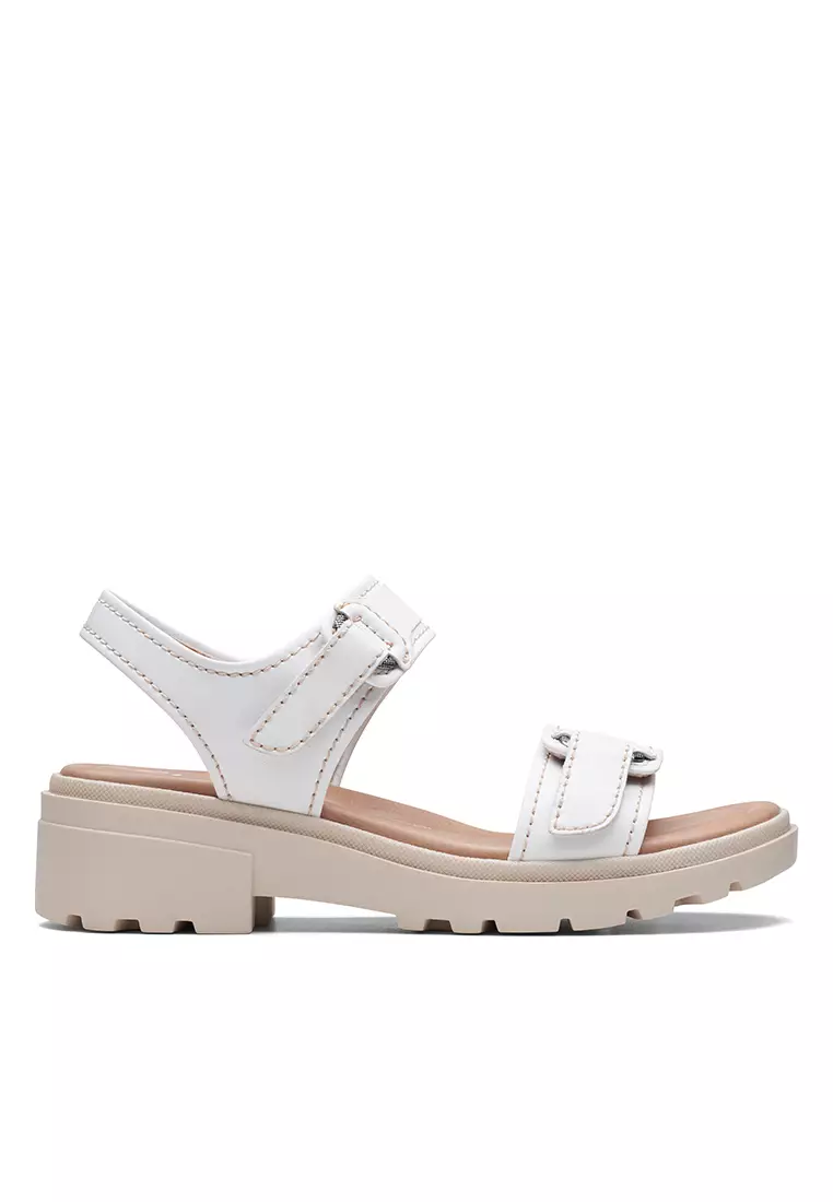 Women's Daisy Wrap Sandals - Open Toes and Heels / White