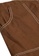 RedCheri brown Brown Contrast Seam Roll Up Bottom Pants E0AB1AAB8B26DBGS_3