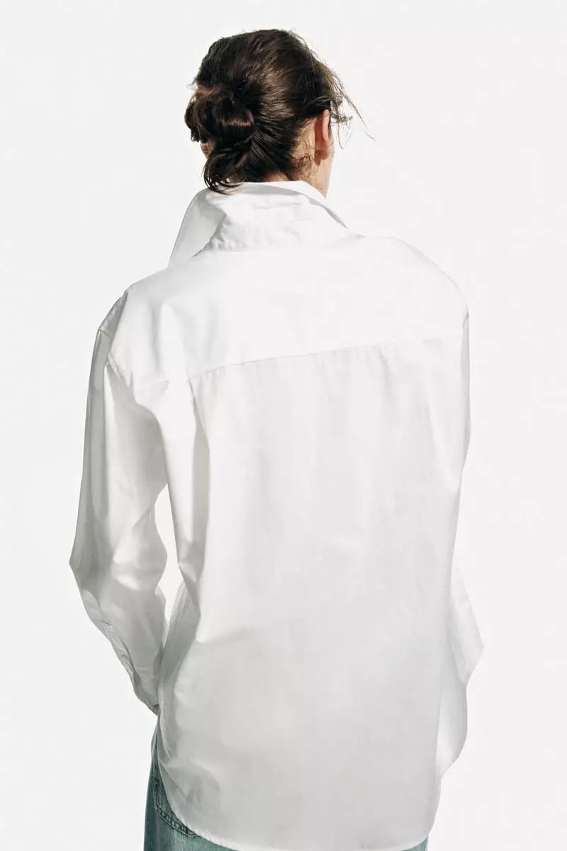 Cotton poplin shirt