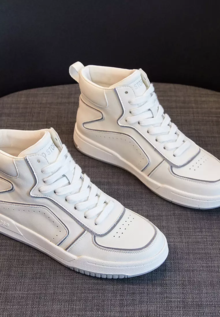 Buy Twenty Eight Shoes Genuine Leather High-top Sneakers