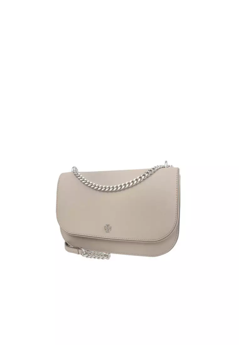 Tory burch whipstitch logo adjustable chain crossbody outlet