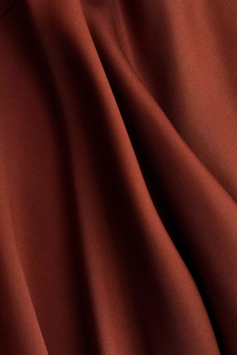 Asymmetric viscose skirt