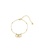 ZITIQUE gold Women's Stylish Three Interlocking Rings Bracelet - Gold 5F762AC49CB819GS_1