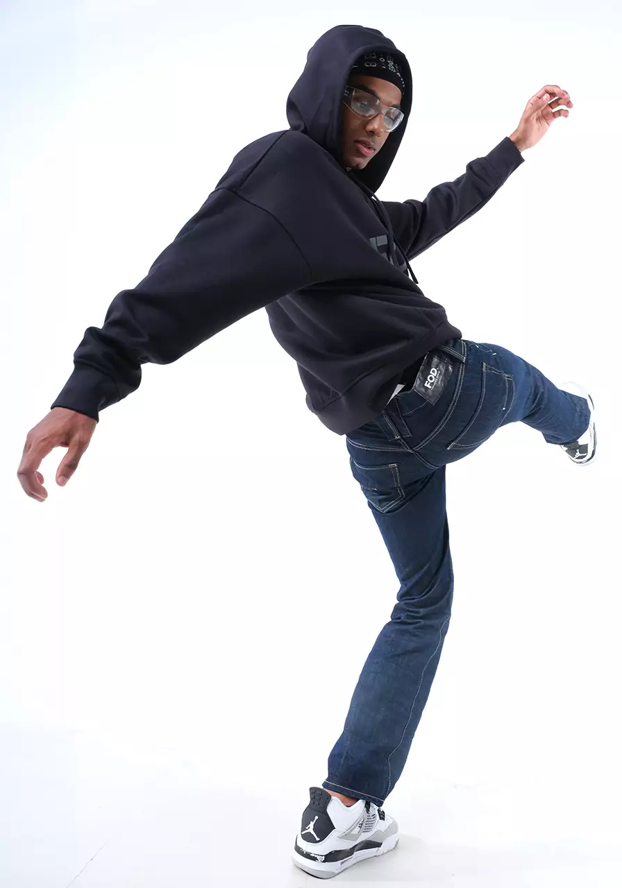 Celana Panjang Jeans Pria Regular A4 Series Dark Blue