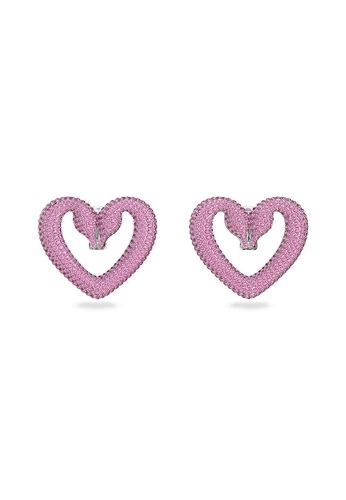 SWAROVSKI pink Una Clip Earrings 4C0B6AC4FC7DCBGS_1