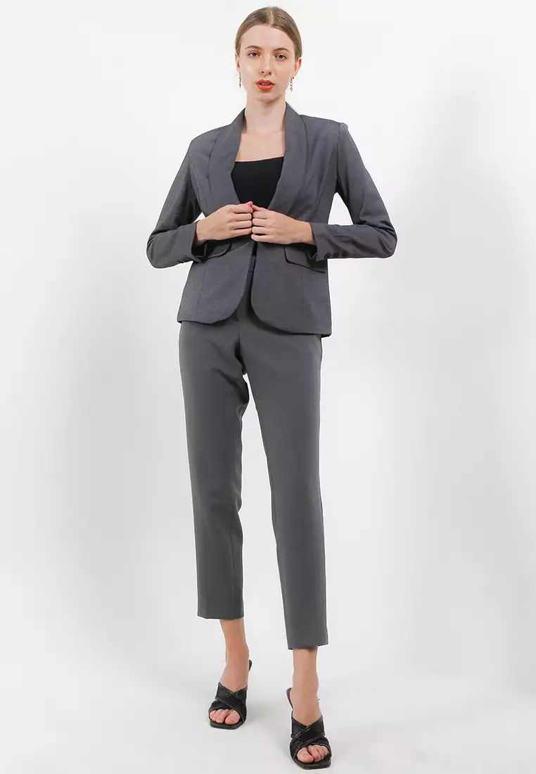 Femme Celana Formal Slim Fit