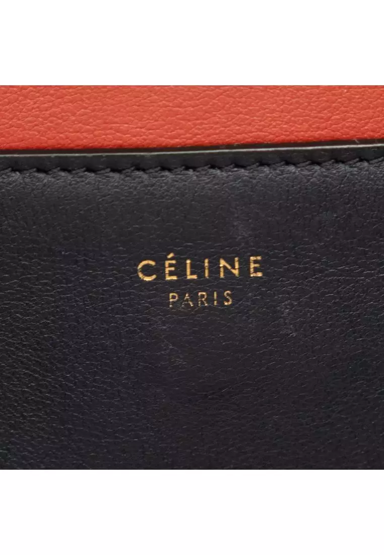 Pre-Loved Celine Medium Shiny Smooth Calfskin Frame Shoulder Bag