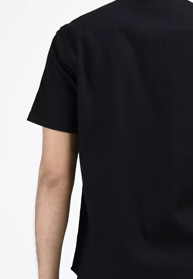 MOC Kemeja Lengan Pendek Pria POMPEY-BLACK