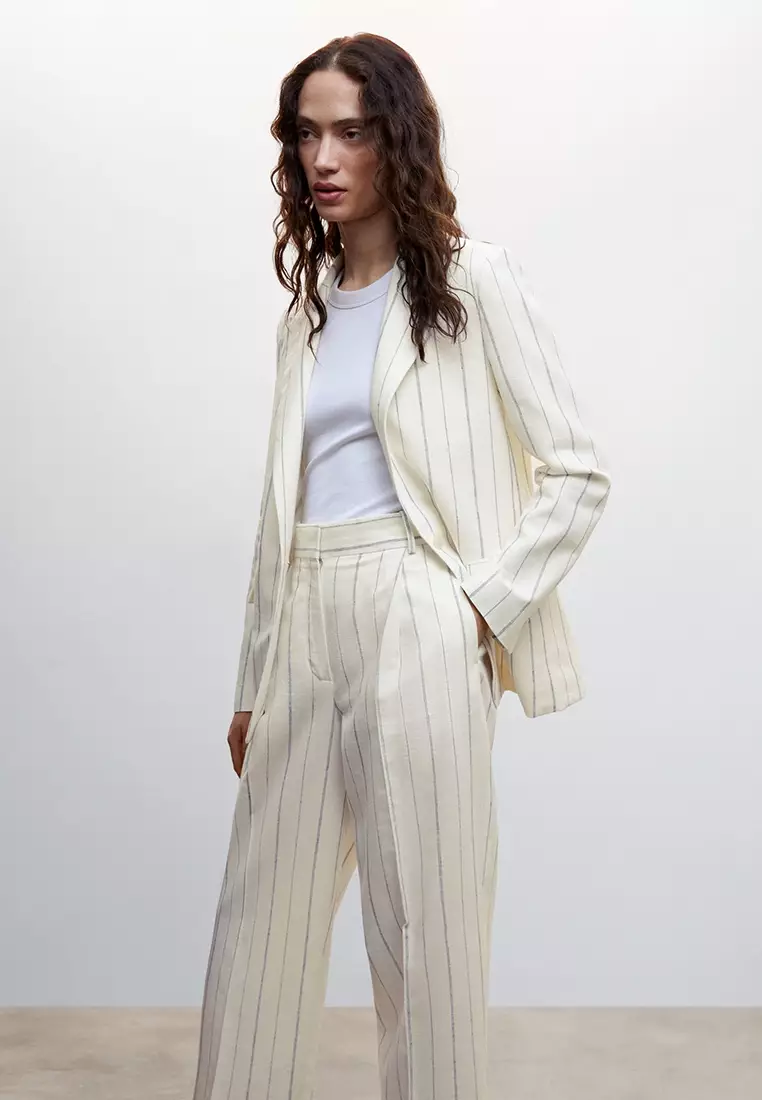 Striped Suit Trousers