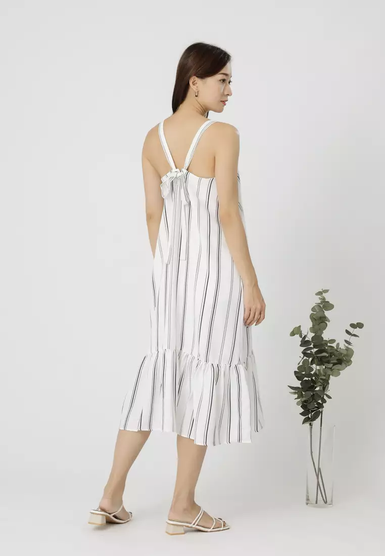 Buy MMRS. Garb Andrea Back Ribbon Midi Dress - Monochrome 2025  