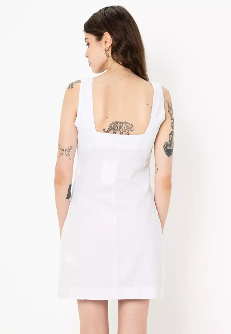 Buy Calvin Klein Soft Linen A-Line Dress 2026 Online | ZALORA