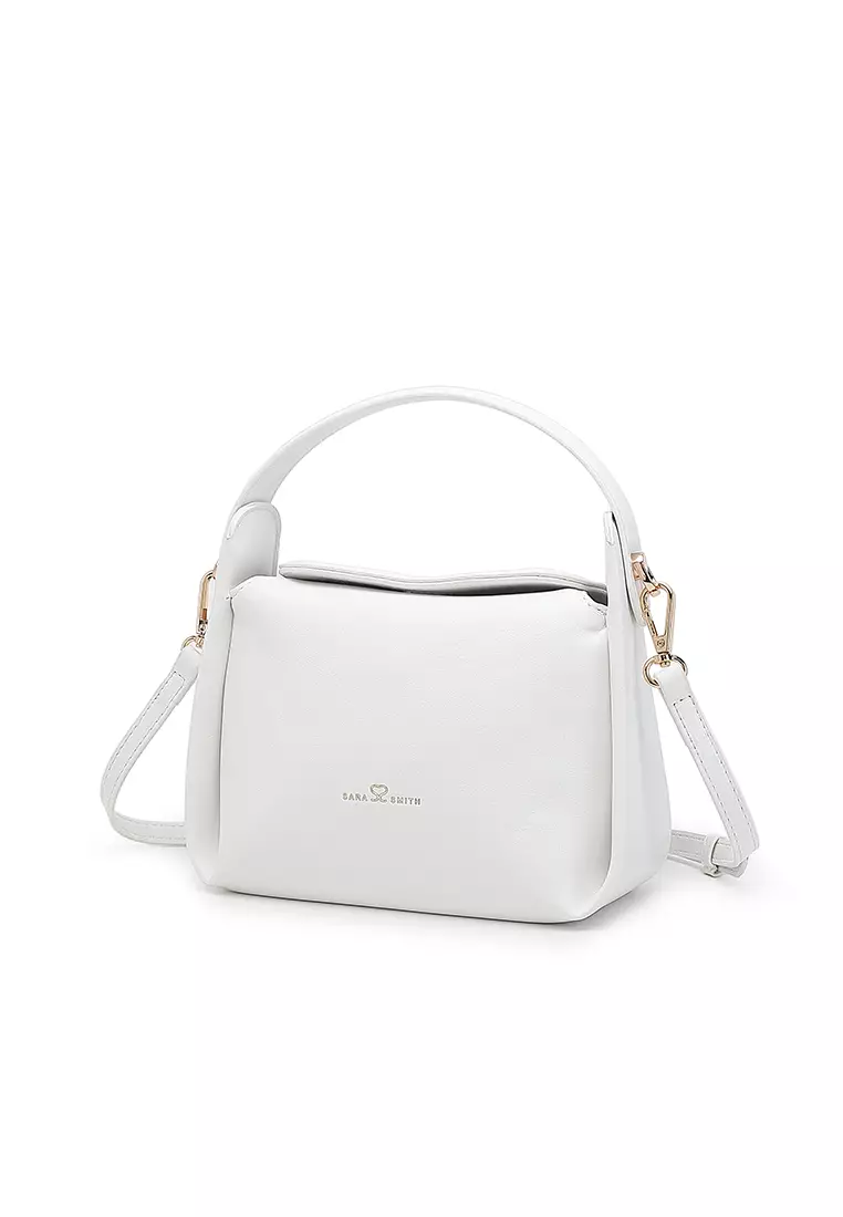 Women's Top Handle Bag / Sling Bag / Crossbody Bag - White